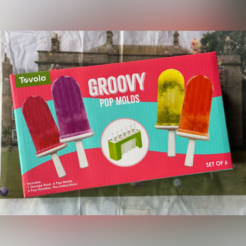 Tovolo Groovy Pop Mold Tray Set of 6